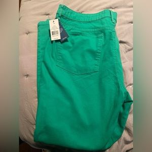 NWT Green Skinny Pants Crown & Ivy size 14